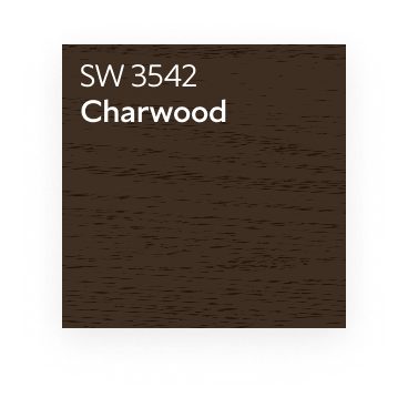 Stain color Charwood SW 3542.