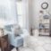 A child's room painted in mindful gray sw 7016 by @keepinghomesweet.