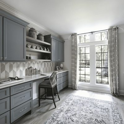 Kitchen painted in Aesthetic White SW 7035 by @charbonneauinteriors.