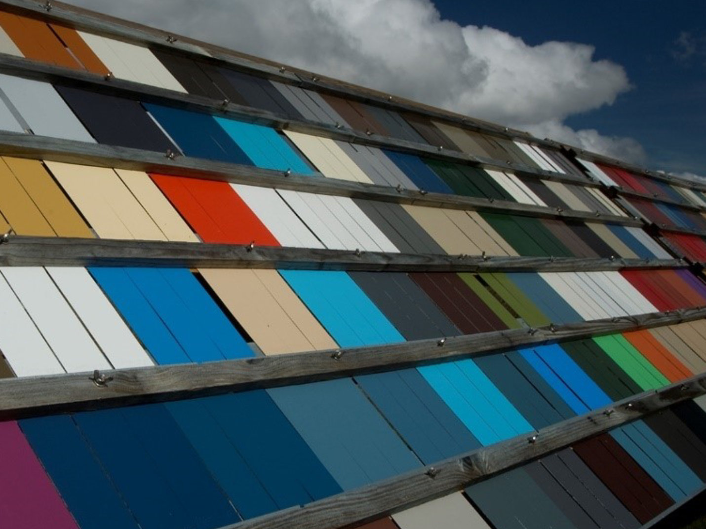 metal panels at testing facility
