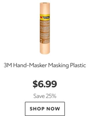 3M Hand-Masker Masking Plastic. $6.99. Save 25%. Shop now.