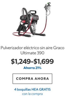 Pulverizador eléctrico sin aire Titan Impact X 440. $1249-1699. Ahorra 21%. Compra ahora. 4 boquillas HEA gratis con la compra.