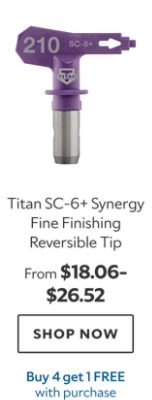 Titan SC-6+ Synergy Fine Finishing Reversible Tip. From $18.06-26.52. Shop now. Buy 4 Get 1 Free.