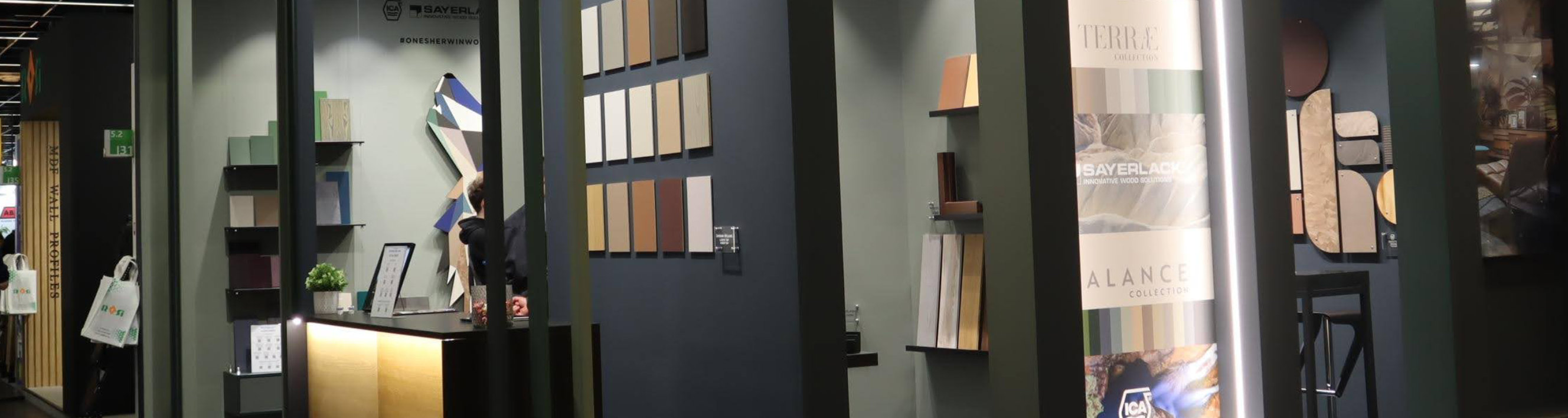 Interzum 2025 tradeshow Sayerlack panels