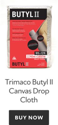 Trimaco Butyl II Canvas Drop Cloth. Buy now.