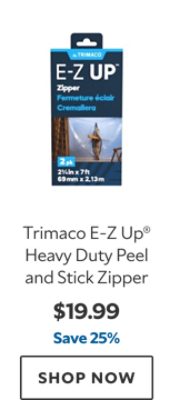 Trimaco E-Z Up® Heavy Duty Peel and Stick Zipper. $19.99, save 25%. Shop now.