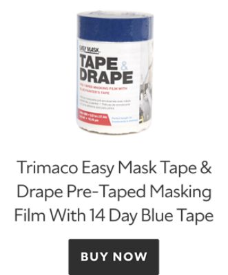 Trimaco Easy Mask Tape and Drape Pre-Taped Masking Film with 14 day blue tape. Buy now.