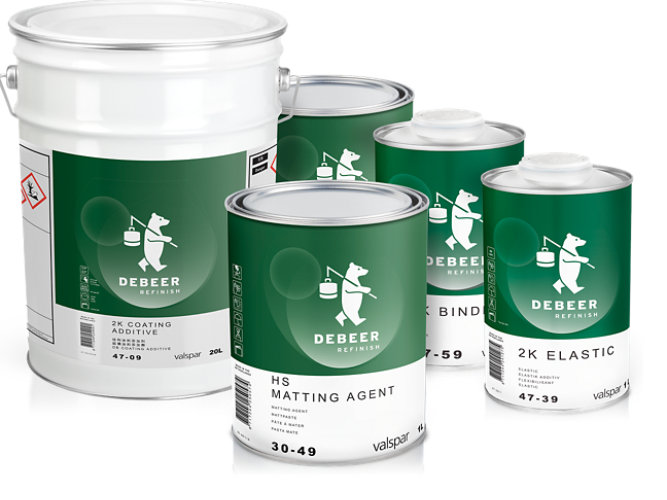 Asortyment różnych produktów DeBeer