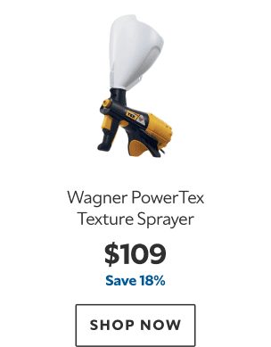 Wagner PowerTex Texture Sprayer. $109. Save 18%. Shop now.