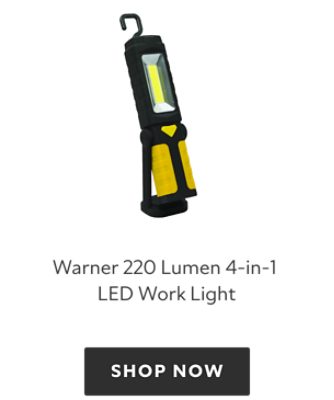 Warner 220 Lumen 4-in-1 LED Work Light. Shop now.