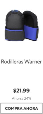 Rodilleras Warner. $21.99. Ahorra 24%. Compra ahora.