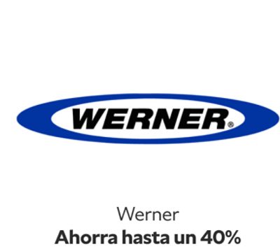 Werner. Ahorra hasta un 40%.