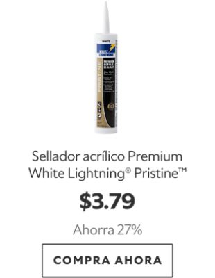 Sellador acrílico Premium White Lightning® Pristine™. $3.79. Ahorra 27%. Compra Ahora.