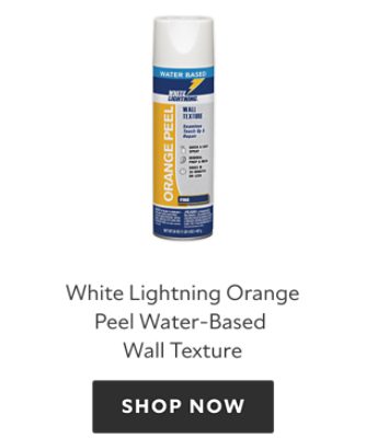 White Lightning Orange Peel Water-Based Wall Texture. Shop now.