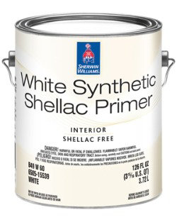 White Synthetic Shellac Interior Stain Blocking Primer