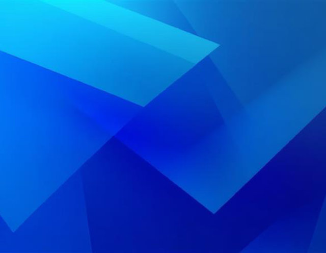 Blue geometric shapes