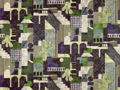 INHAUS PRINTED VELVET VIRALOFF