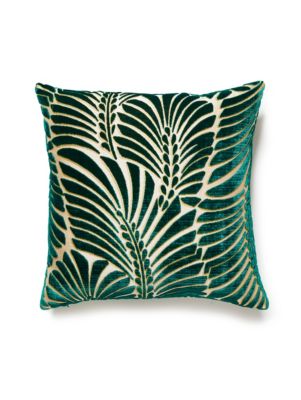 PLUMES SILK VELVET PILLOW