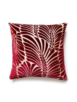 PLUMES SILK VELVET PILLOW