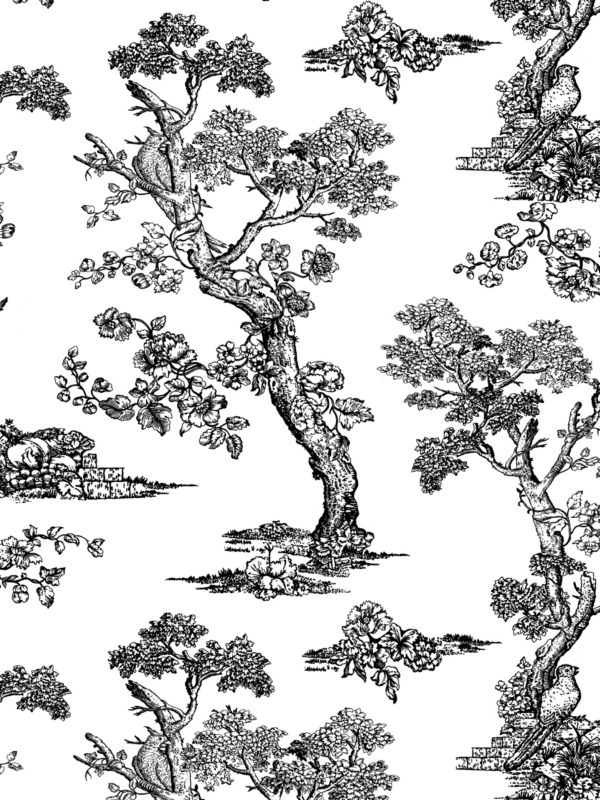 Countryside Toile in Noir