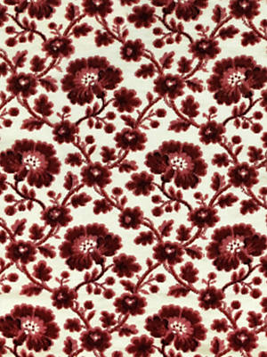 Bold Burgundy Floral Vinyl - 1819 Bold Burgundy Floral Vinyl - 1819