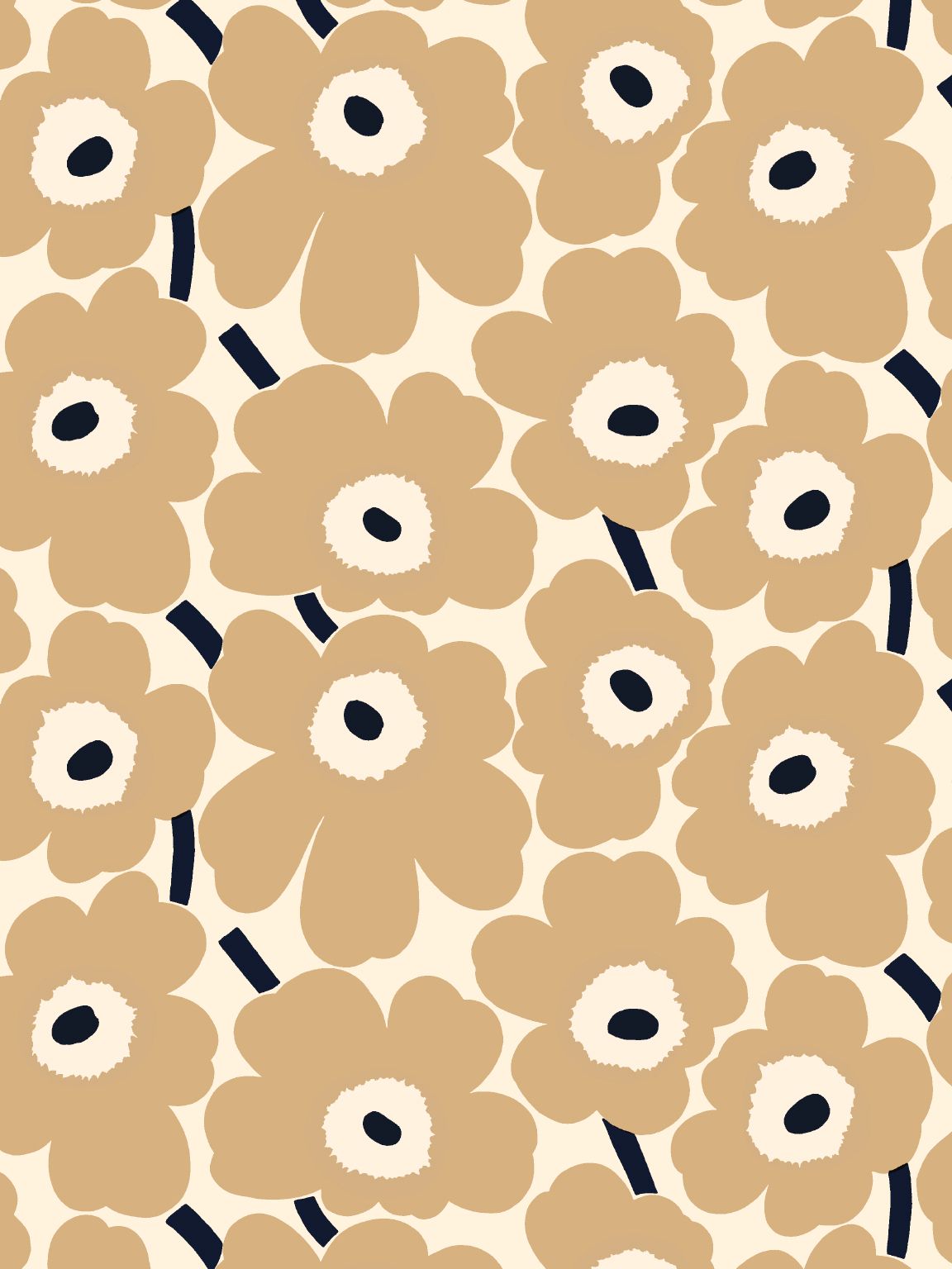 PIENI UNIKKO 2 RECYCLED PRINT BLACK & TAN ON CREAM