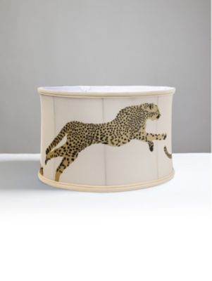 LEAPING CHEETAH DRUM SHADE