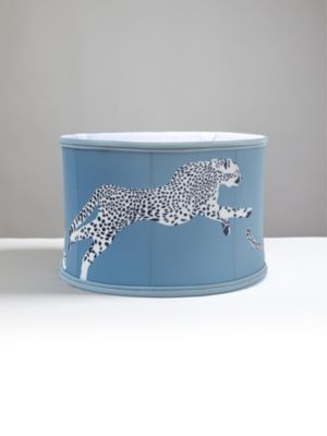 LEAPING CHEETAH DRUM SHADE
