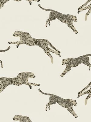 LEAPING CHEETAH COTTON PRINT