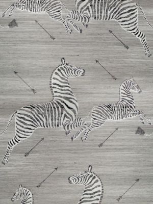 ZEBRAS - GRASSCLOTH