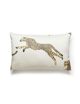 LEAPING CHEETAH PILLOW