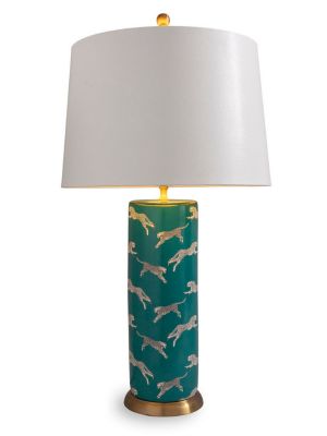 LEAPING CHEETAH TABLE LAMP