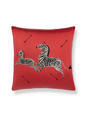 ZEBRAS EMBROIDERED PILLOW