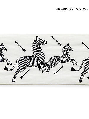ZEBRAS EMBROIDERED TAPE