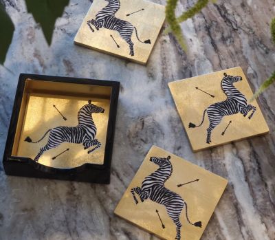 Scalamandre Zebras Coaster