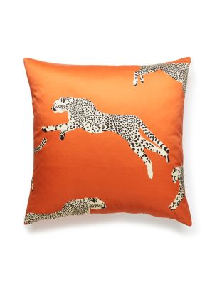 LEAPING CHEETAH PILLOW