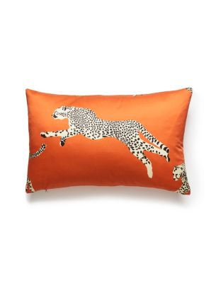 LEAPING CHEETAH PILLOW