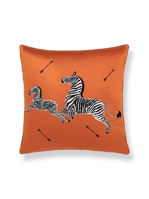 ZEBRAS EMBROIDERED PILLOW