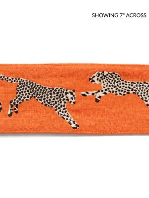 LEAPING CHEETAH EMBRDRY TAPE