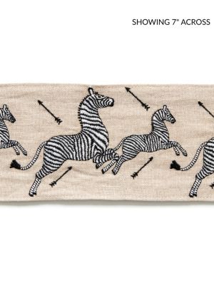 ZEBRAS EMBROIDERED TAPE
