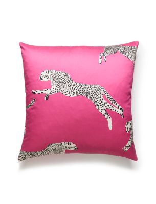 LEAPING CHEETAH PILLOW