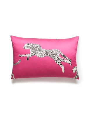 LEAPING CHEETAH PILLOW