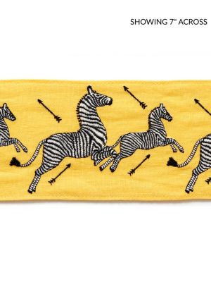 ZEBRAS EMBROIDERED TAPE