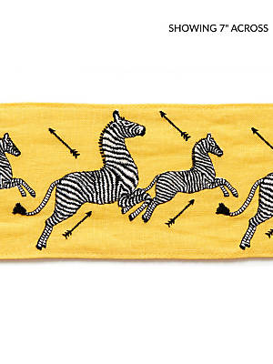 ZEBRAS EMBROIDERED TAPE