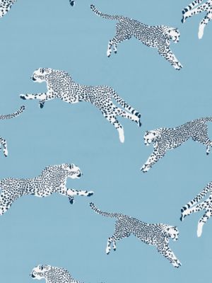 LEAPING CHEETAH COTTON PRINT