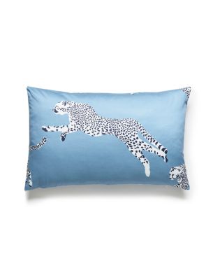 LEAPING CHEETAH PILLOW