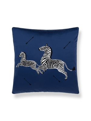 ZEBRAS EMBROIDERED PILLOW