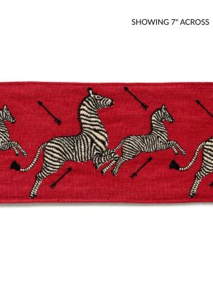 ZEBRAS EMBROIDERED TAPE