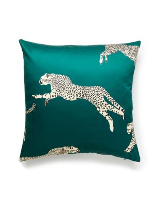 LEAPING CHEETAH PILLOW