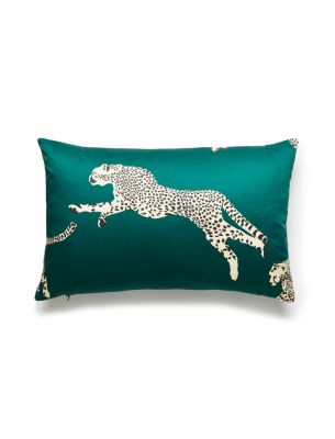 LEAPING CHEETAH PILLOW